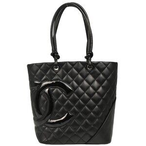 Chanel Black Calfskin Cambon Ligne Tote Handbag 195205